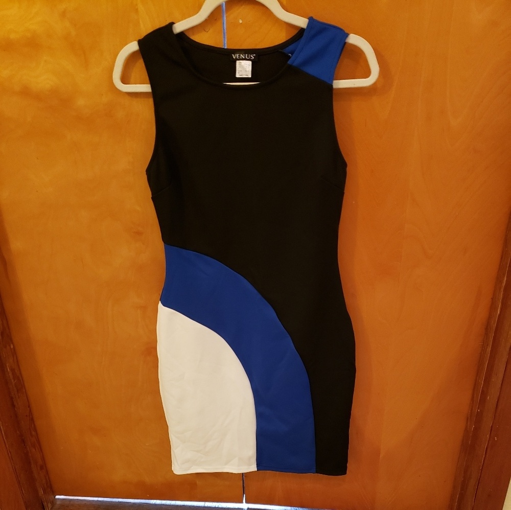 Venus women's color block bodycon dress S